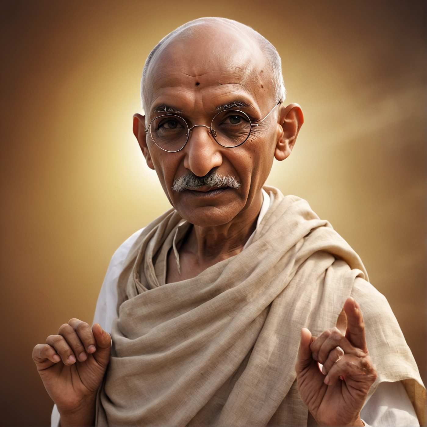 Mahatma Gandhi, el alma desnuda que movió montañas Cover