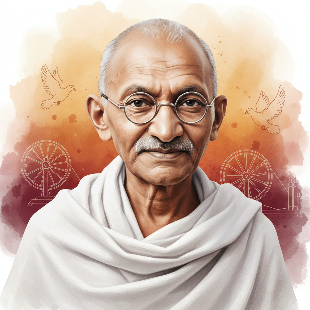 El Mahatma que Desafió a un Imperio: La Historia de Gandhi Cover